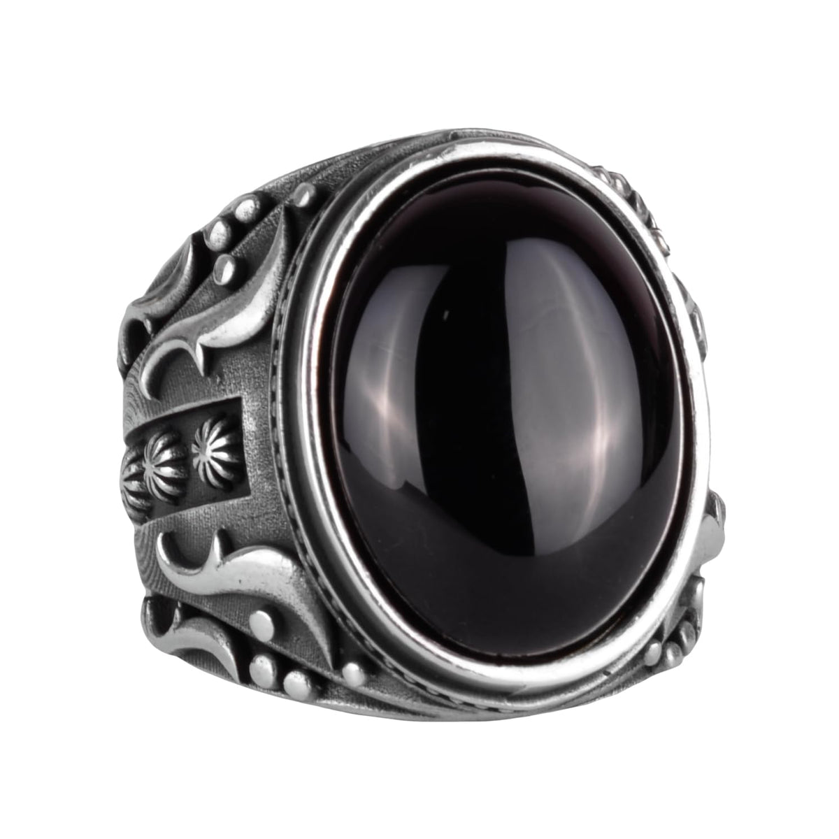 Synthetic Stone Ring, 925 Sterling Silver Ring, Design Silver Men's Ring (Model-2)