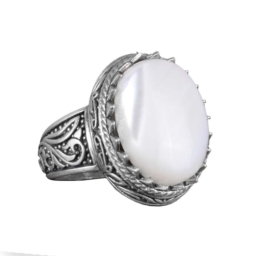 Natural Stone Ring - 925 Sterling Silver Ring (Model-2)