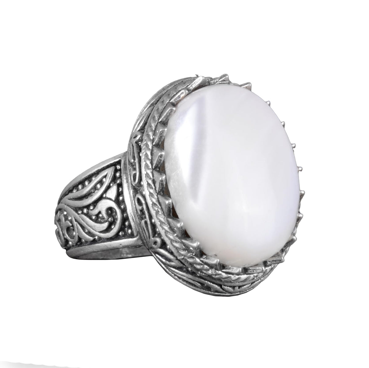 Natural Stone Ring - 925 Sterling Silver Ring (Model-2)