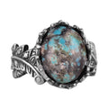 Natural Arizona Turquoise Stone Ring, 925 Sterling Silver Ring, Minimalist Handmade Ring (Model-16)