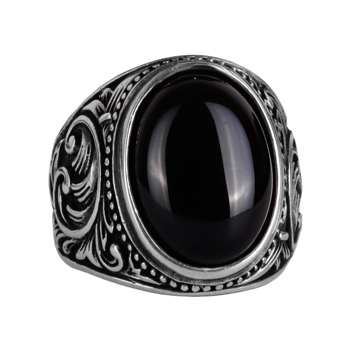 Natural Onyx Stone Ring (Model-4)