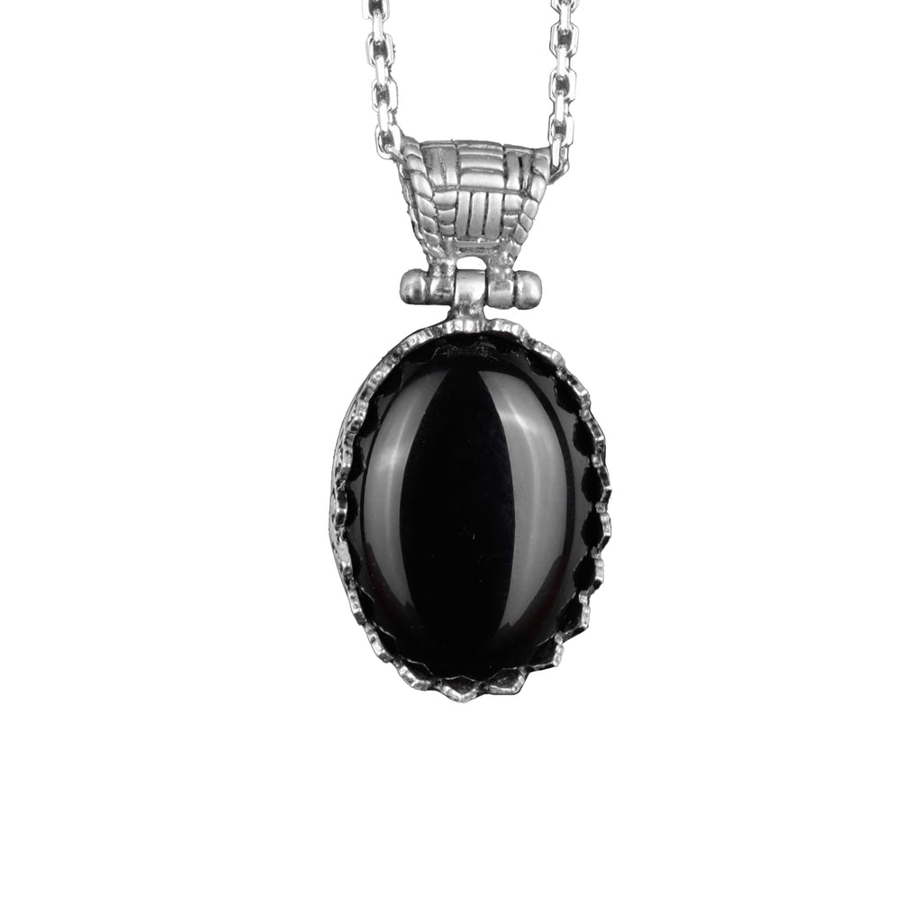 Natural Onyx Necklace - 925 Sterling Silver Necklace