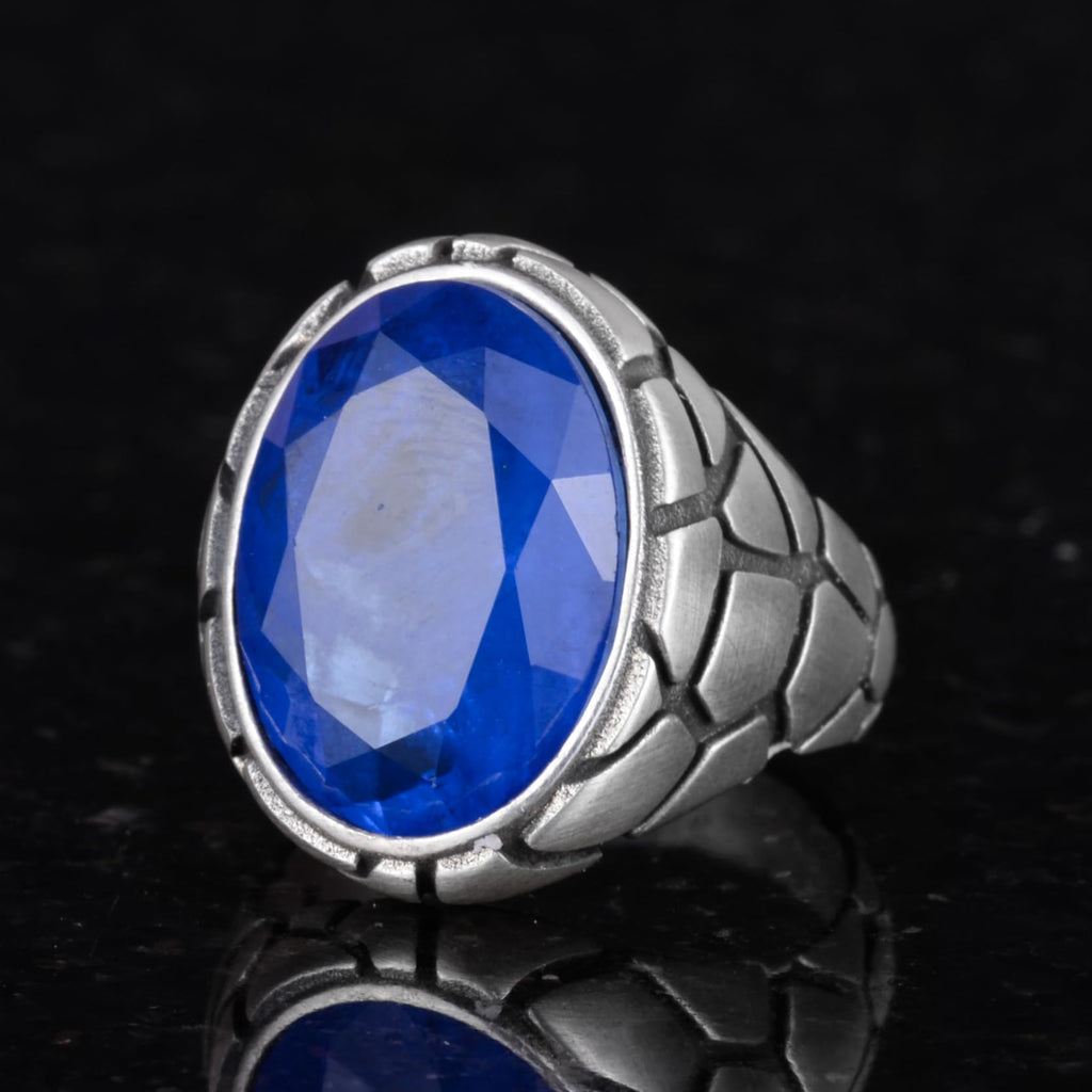 Luxury 925 Sterling Silver Paraiba Stone Ring — 2