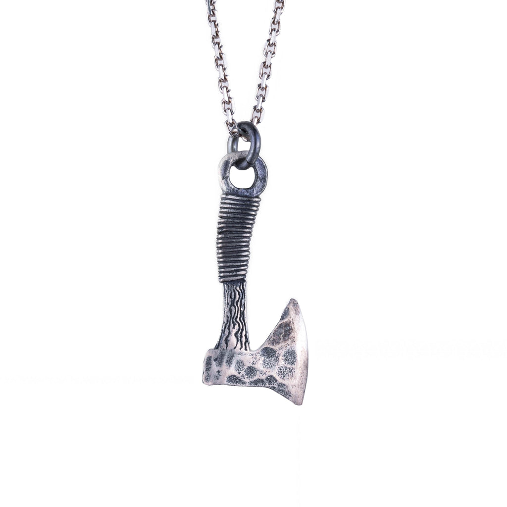 925 Sterling Silver Ax Necklace