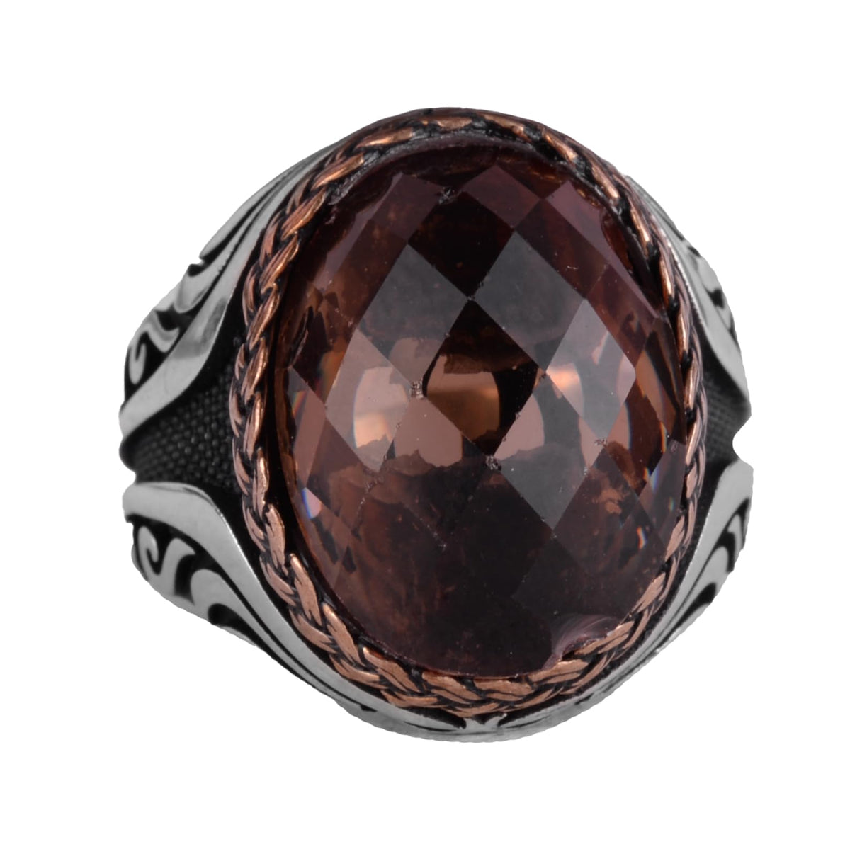 925 Sterling Silver Ring - Manufactured Stone Silver Ring - Handmade Ring (Manufactured Sultanite)