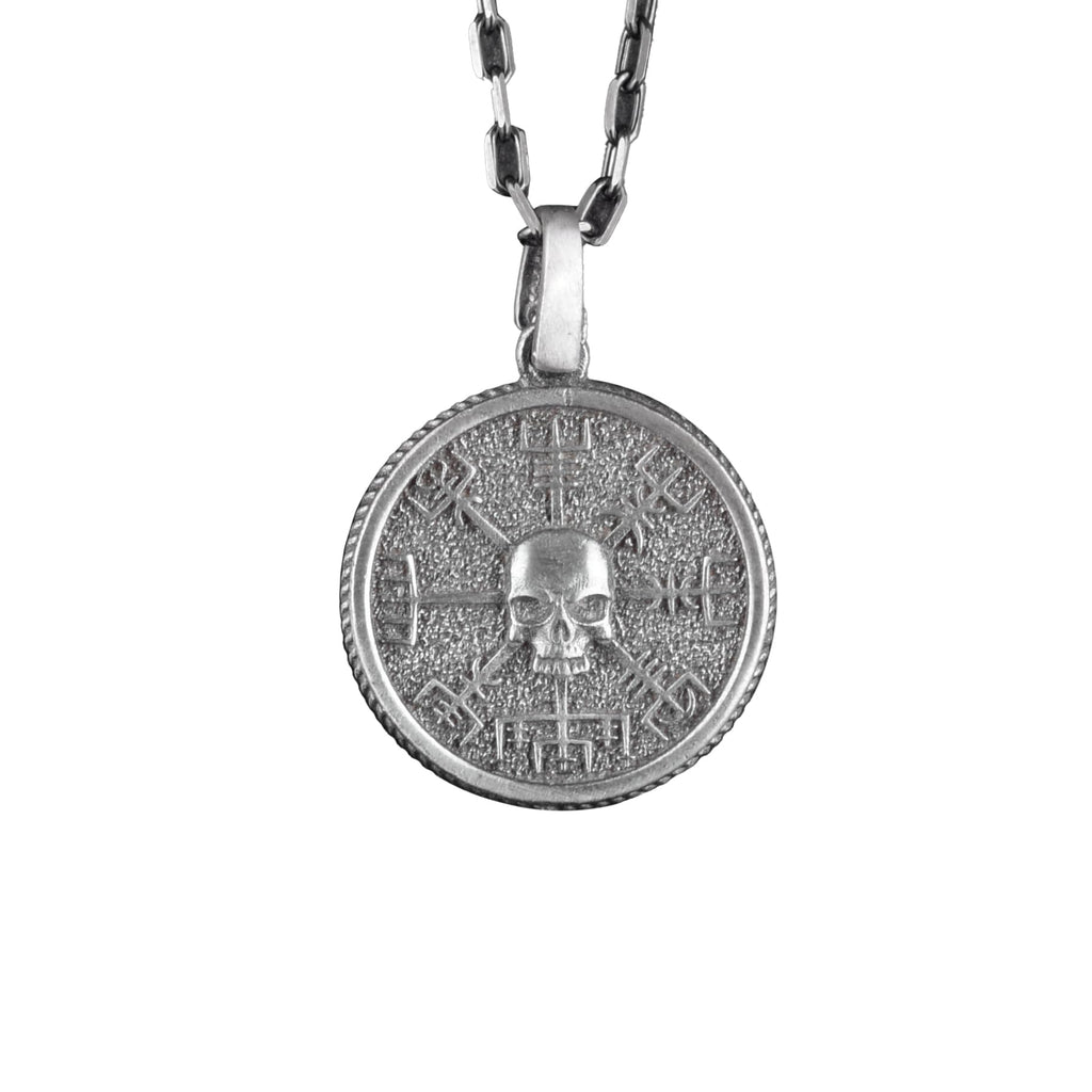 925 Sterling Silver Skull Necklace - Detailed Design, Gothic Jewelry