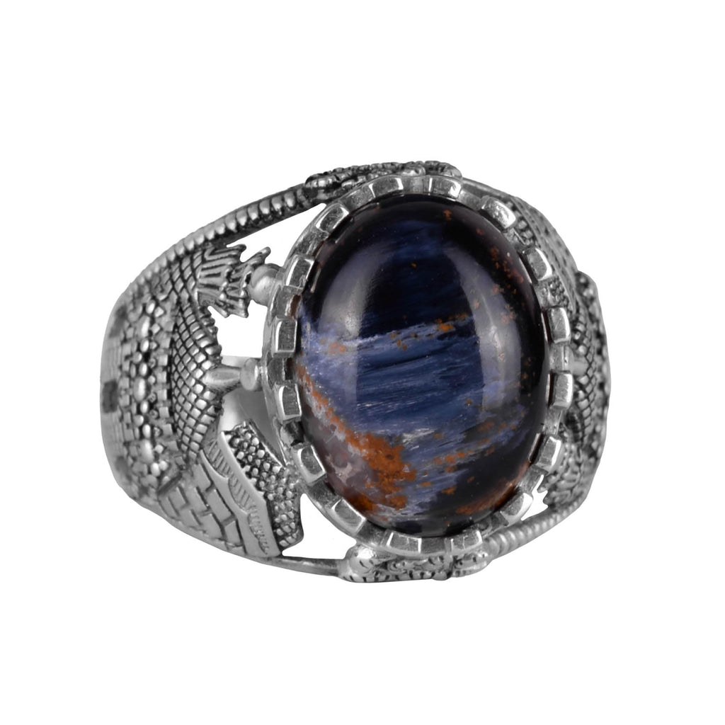 Muslim Pietersite Stone Ring