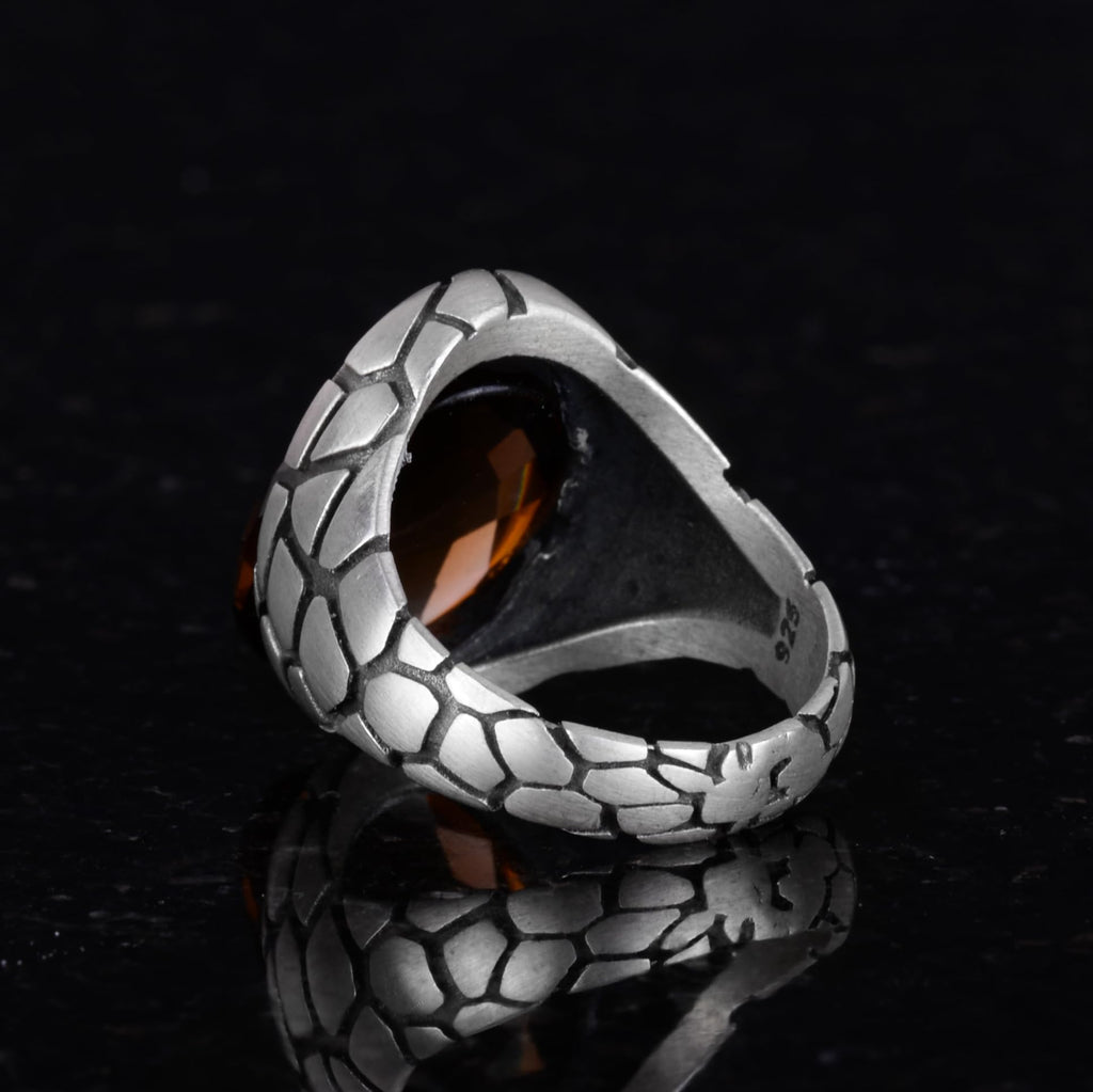 Luxury 925 Sterling Silver Ring - Smoky Quartz — 4