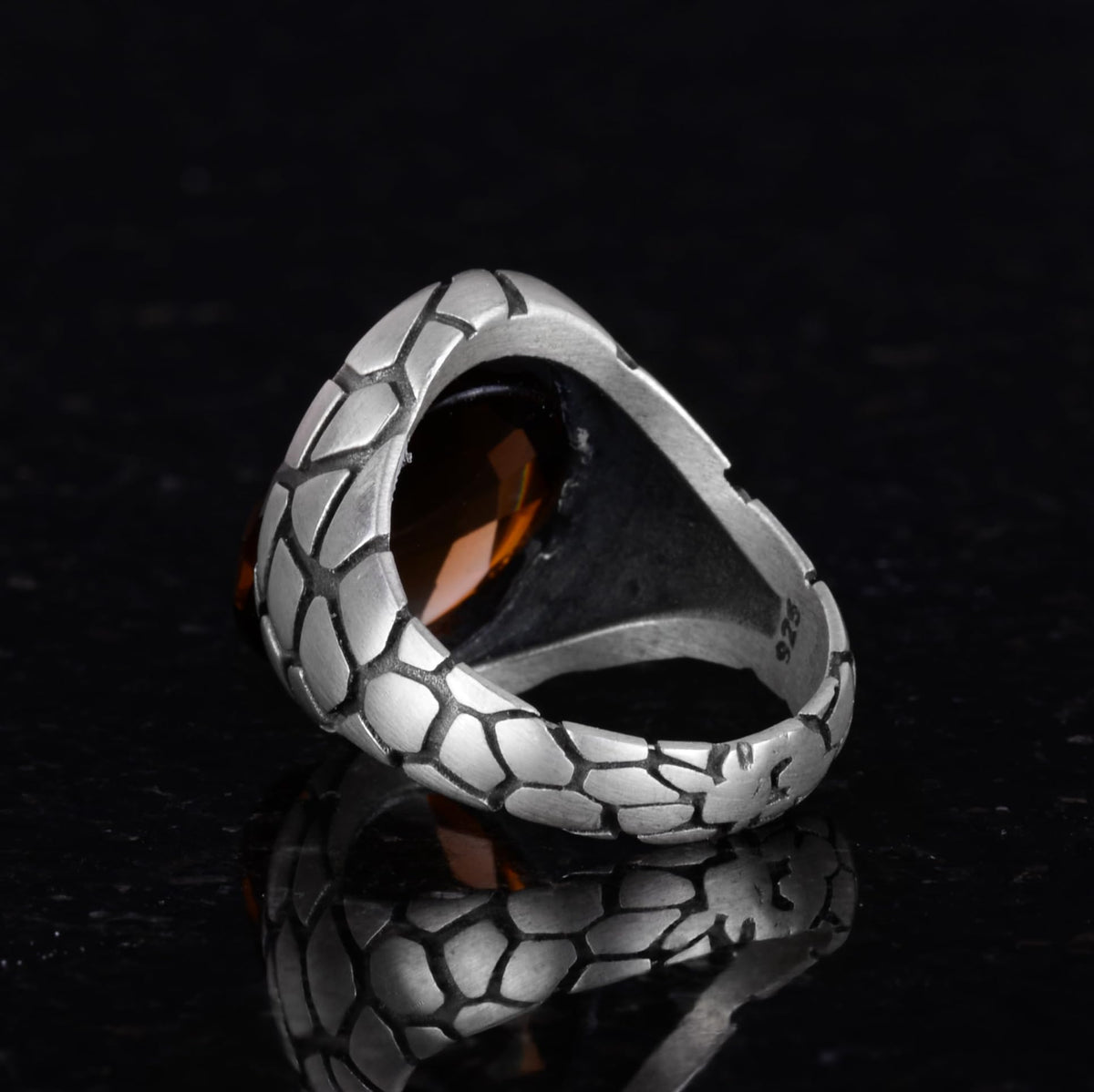 Luxury 925 Sterling Silver Ring - Smoky Quartz — 4