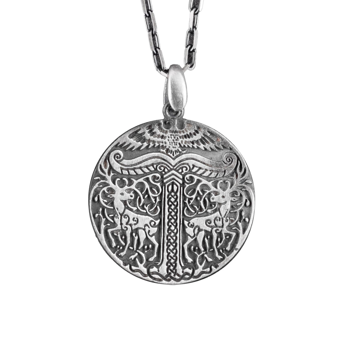 925 Sterling Silver Deer Necklace - Detailed Design, Nature Inspired Jewelry, Gift for Animal Lovers