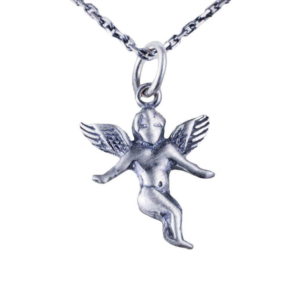 Kambo 925 Sterling Silver Angel Pendant – Handcrafted Symbol of Protection and Peace