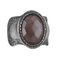 Natural Stone Ring (Smoky Quartz)