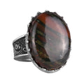 Natural Green Bloodstone Ring - 925 Sterling Silver Handmade Ring