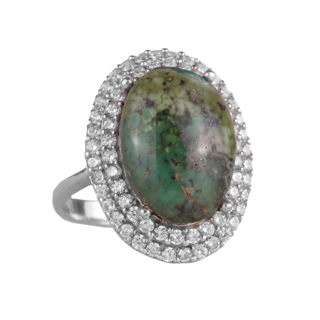 Arizona Turquoise Stone Women's Ring (Model-2)