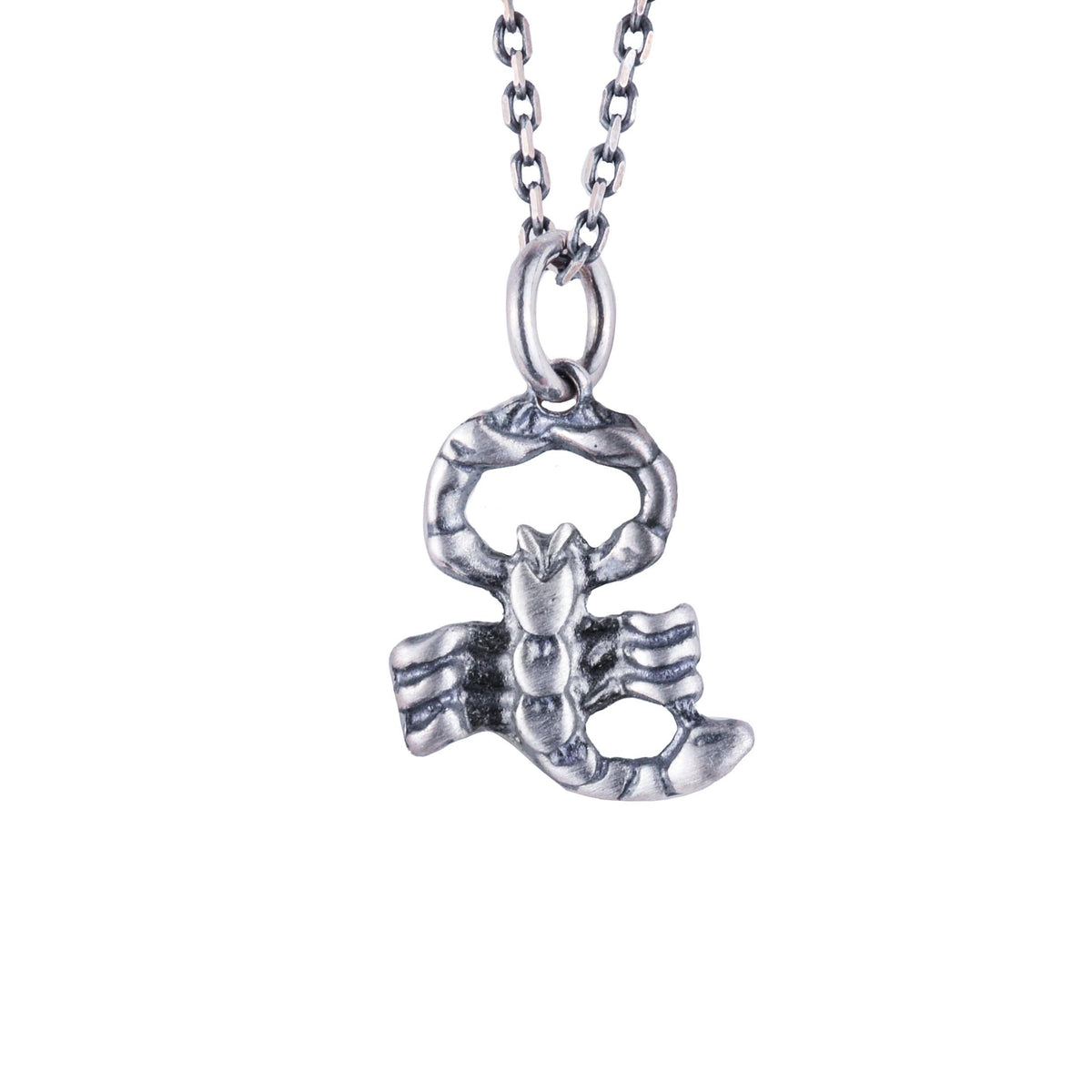 925 Sterling Silver Scorpio Zodiac Sign Pendant - Handmade Jewelry