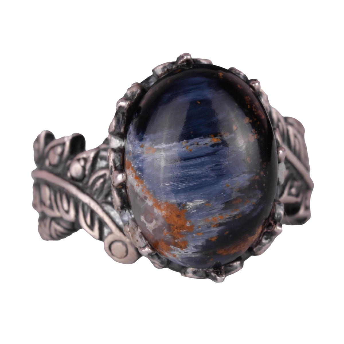 Handmade 925 Sterling Silver Ring - Natural Pietersite Stone