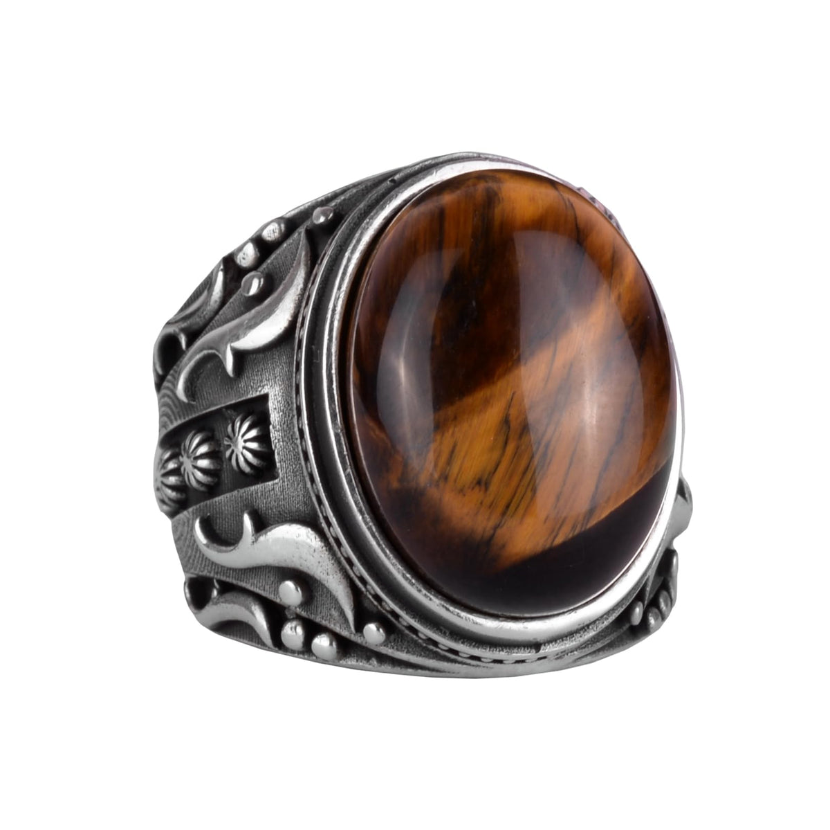 Handmade Tiger Eye Stone Ring