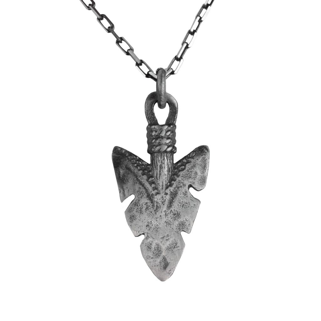 925 Sterling Silver Arrowhead Necklace - Symbol of Strength and Protection - Handmade Jewelry for Men and Women