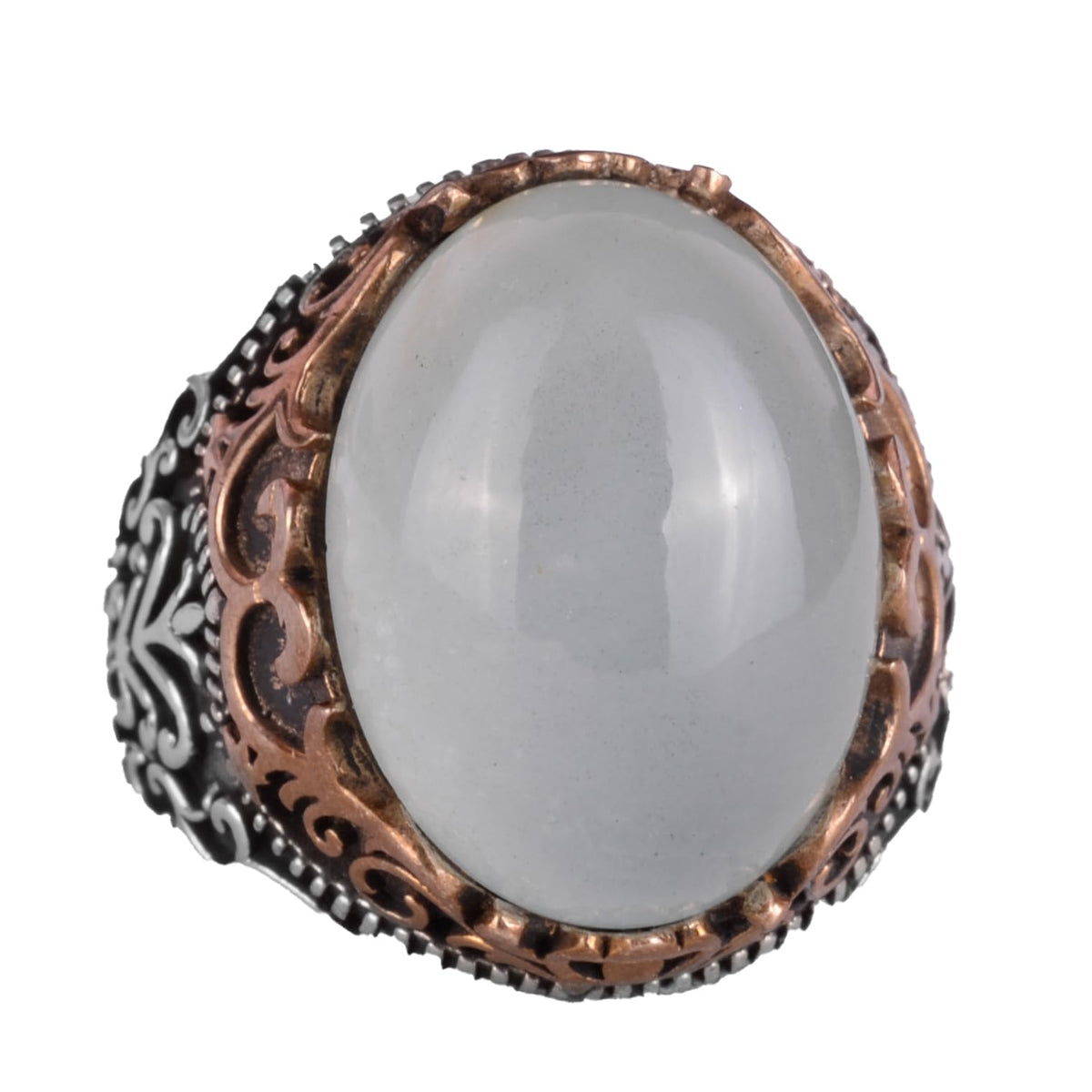 Kambo Natural Aquamarine Stone Handmade Ring - 925 Sterling Silver