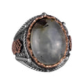 Natural Prehnite Jade Ring