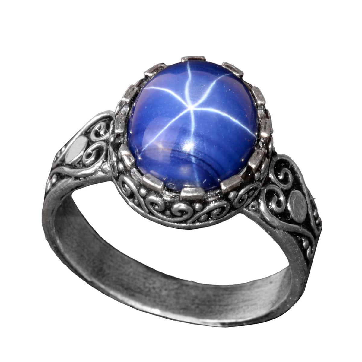 Natural Star Sapphire Stone Ring