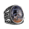 Natural Pietersite Stone Ring, 925 Sterling Silver