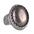 Handmade Pyrite Natural Stone Ring - 925 Sterling Silver Men's Ring