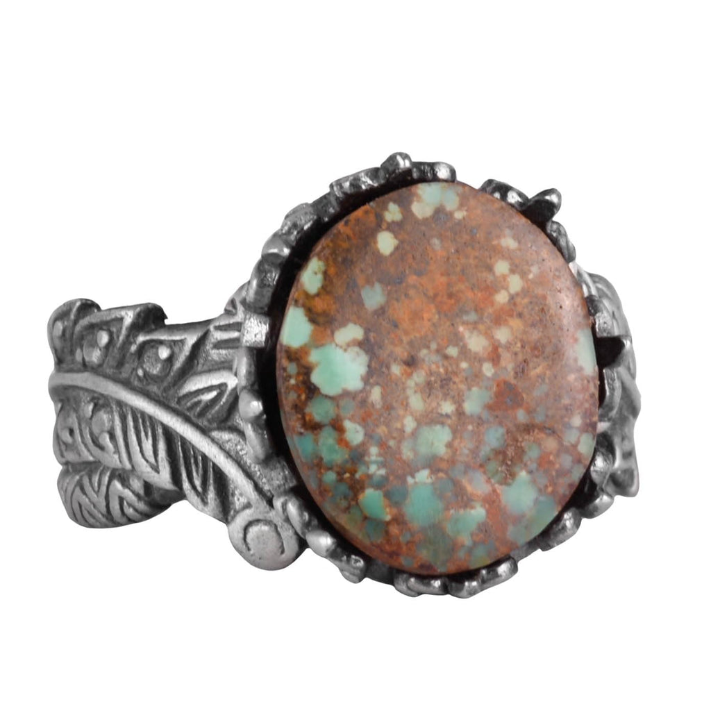 Natural Arizona Turquoise Stone Ring, 925 Sterling Silver Ring, Minimalist Handmade Ring (Model-4)