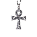925 Sterling Silver Ankh Cross Necklace - Ancient Egyptian Hieroglyphic, Symbol of Eternal Life