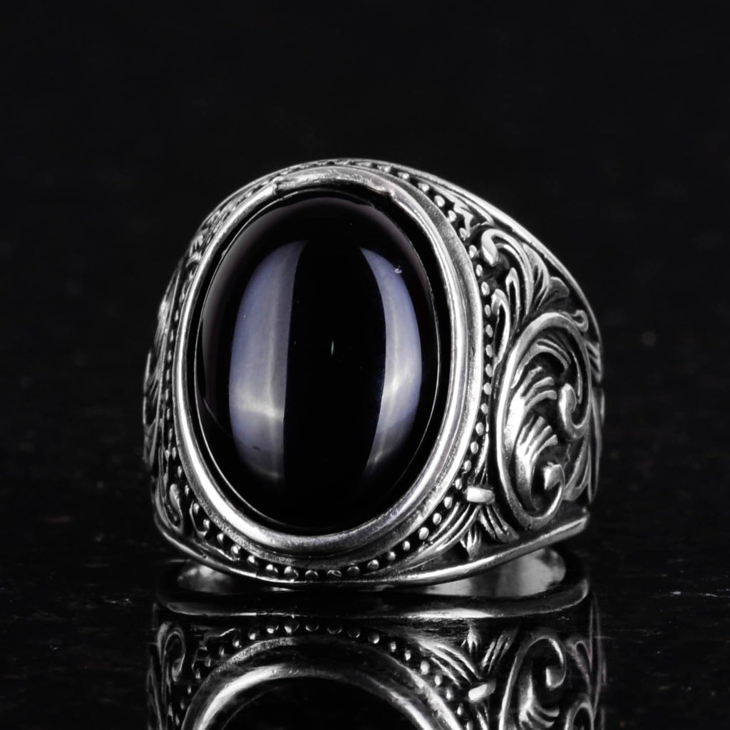 Natural Onyx Stone Ring (Model-4) — 6