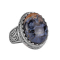 Natural Stone Ring - 925 Sterling Silver Ring