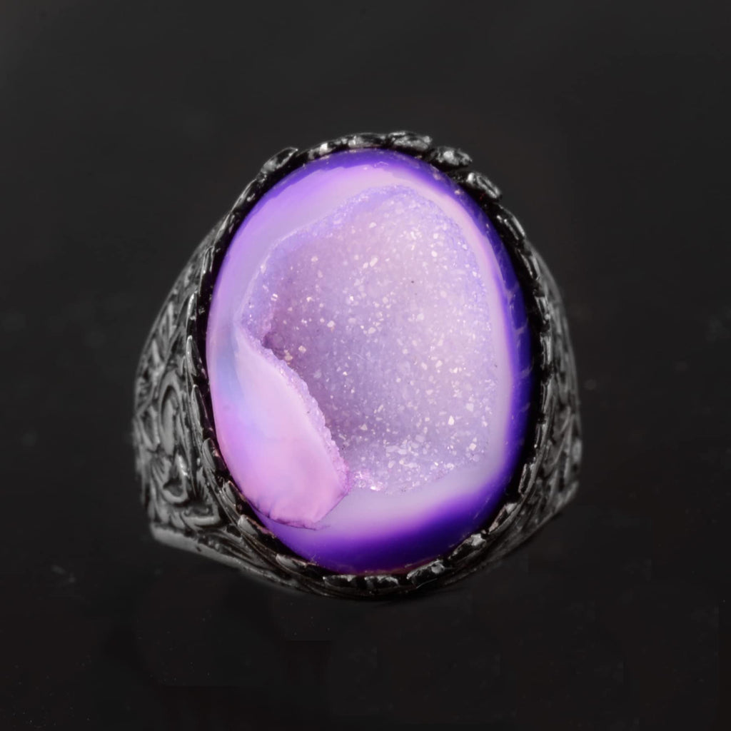 Natural Druzy Crystal Quartz Gemstone Ring — 3