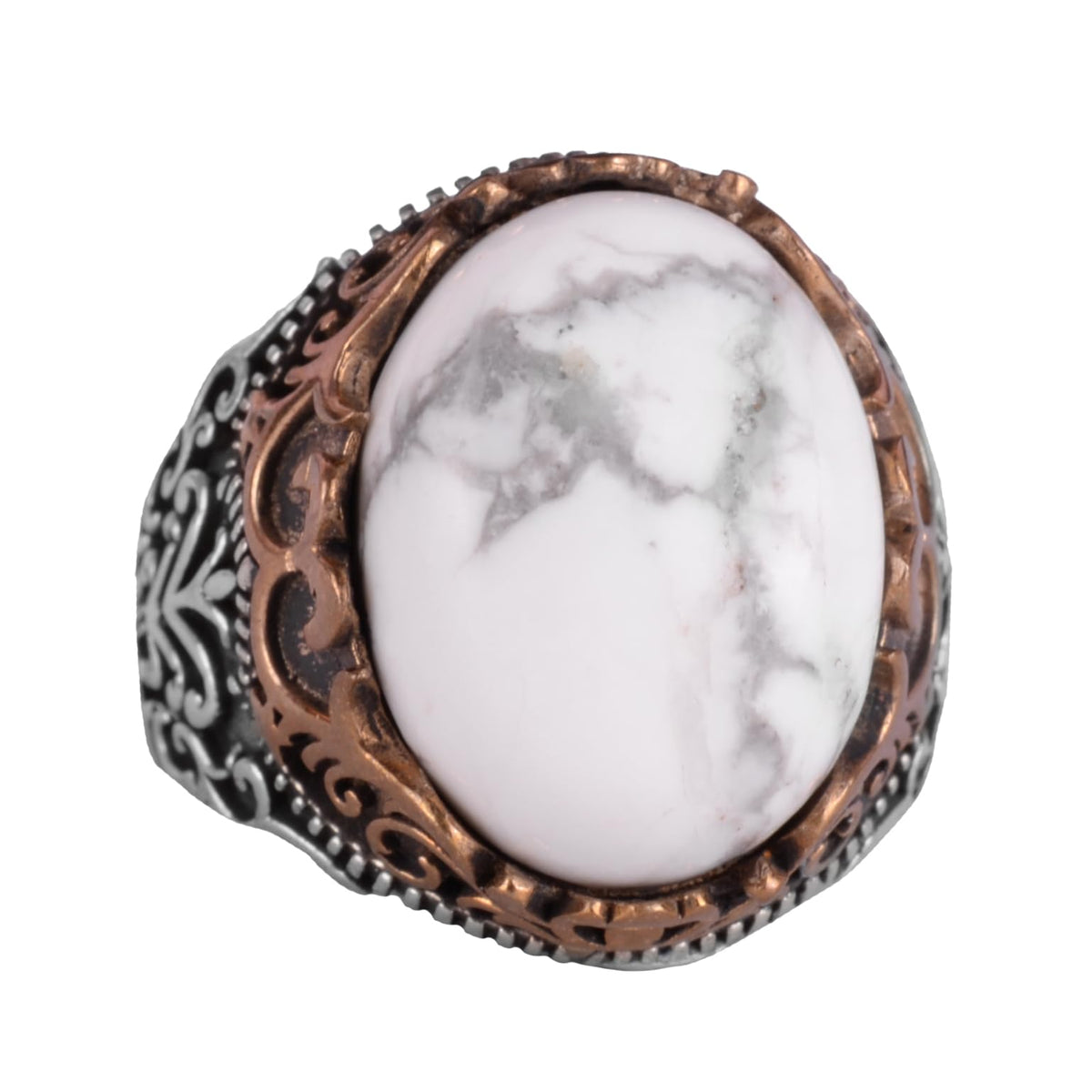 Natural Stone Handmade Ring - 925 Sterling Silver Ring (Model-2)