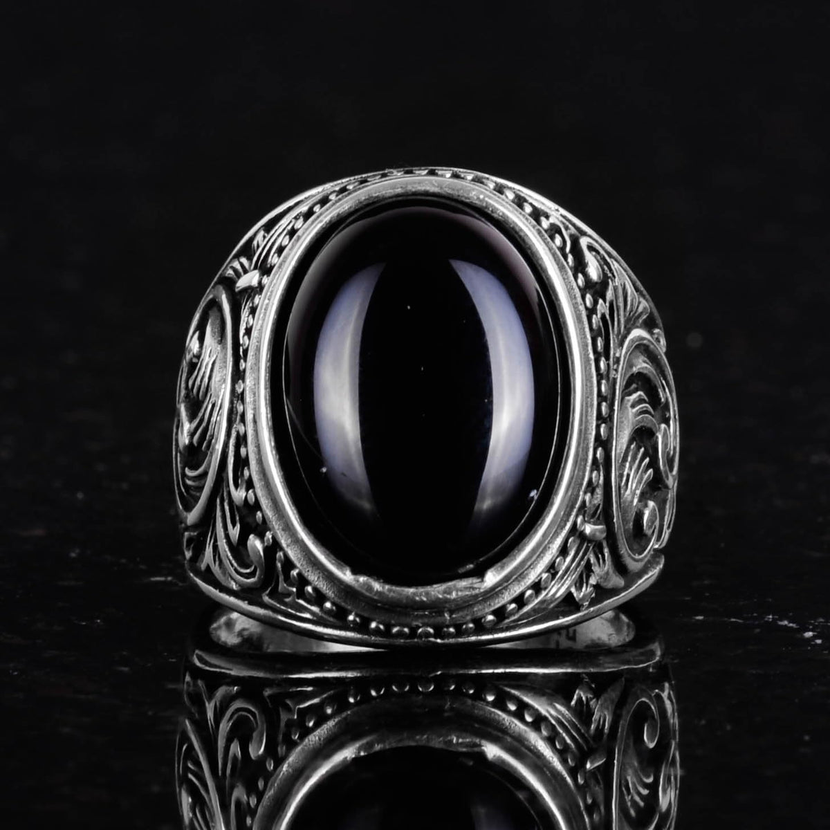 Natural Onyx Stone Ring (Model-4) — 4