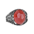 Natural Agate Stone Ring, 925 Sterling Silver Ring (Model-2)