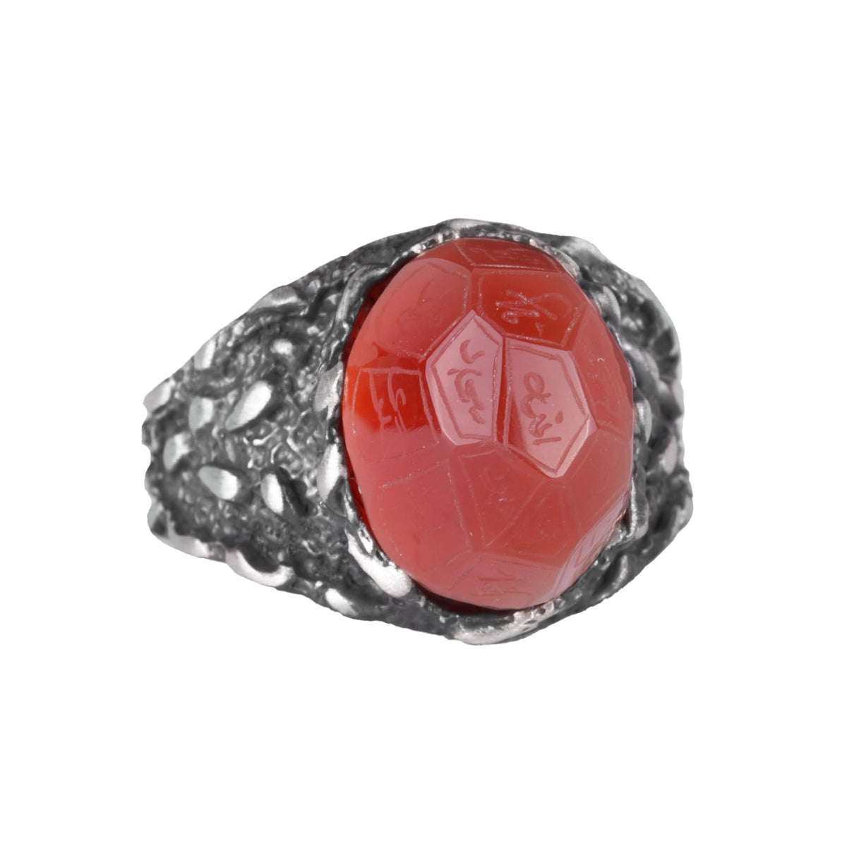 Natural Agate Stone Ring, 925 Sterling Silver Ring (Model-2)
