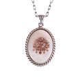Natural Pearl Symbol Chain Unisex Necklace 925 Sterling Silver – Ottoman Byzantine Symbol Handmade Necklace (Ottoman Pearl)