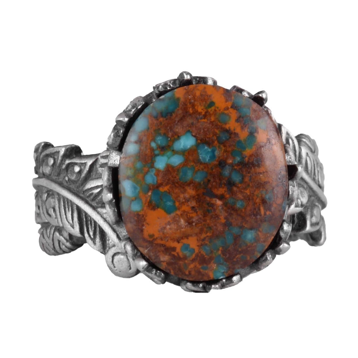 Natural Arizona Turquoise Stone Ring - 925 Sterling Silver (Model-8)