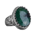 Natural Stone Ring - 925 Sterling Silver Ring (Model-4)