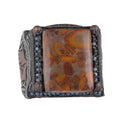 KAMBO Natural Jasper Gemstone Ring - 925 Sterling Silver Islamic Ring
