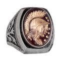 American Chief Ring - Natural Red Agate Stone Ring - 925 Sterling Silver Ring - Carved Stone Ring