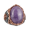 Natural Amethyst Stone Ring (Model-2)