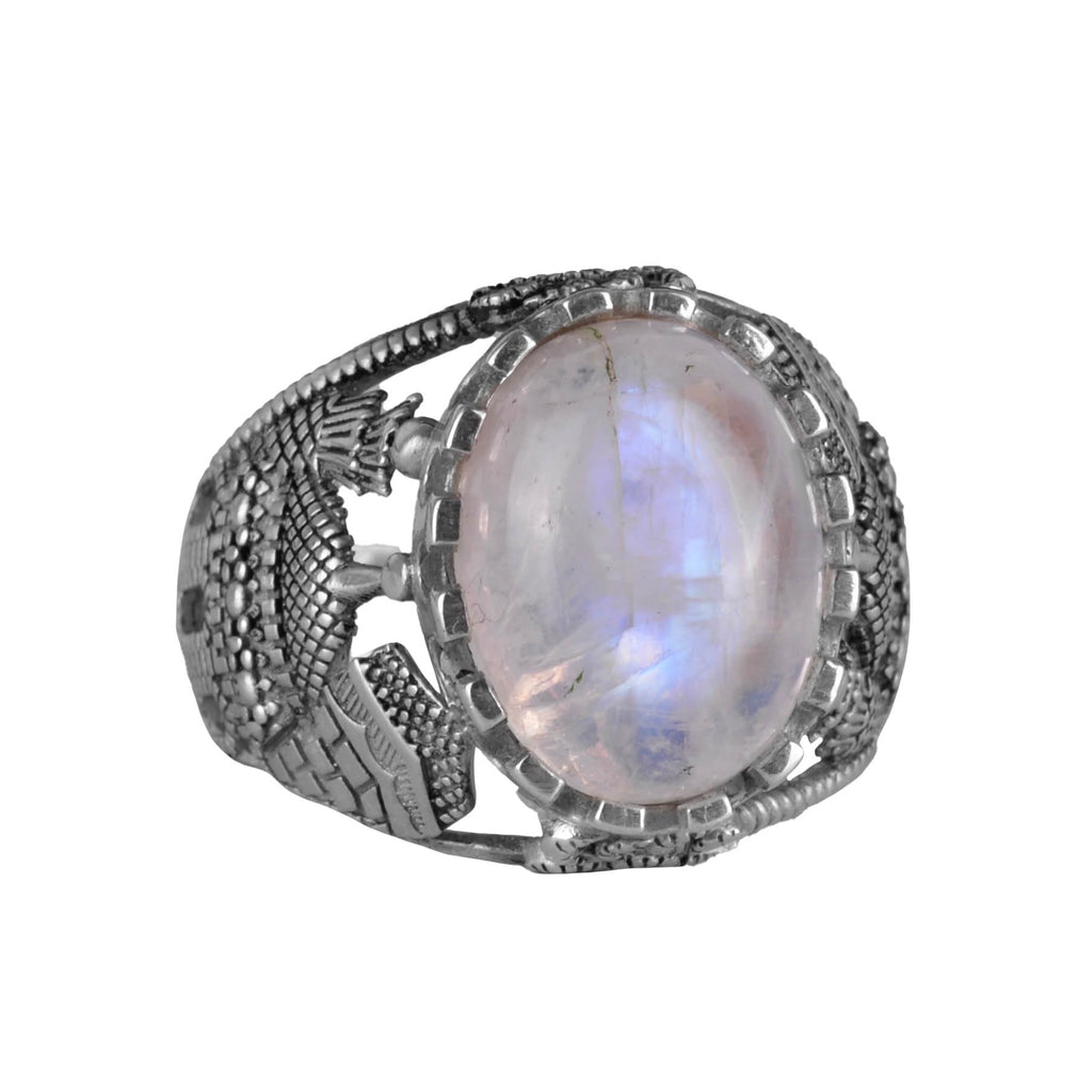 925 Sterling Silver Men's Ring - Lighting Stone