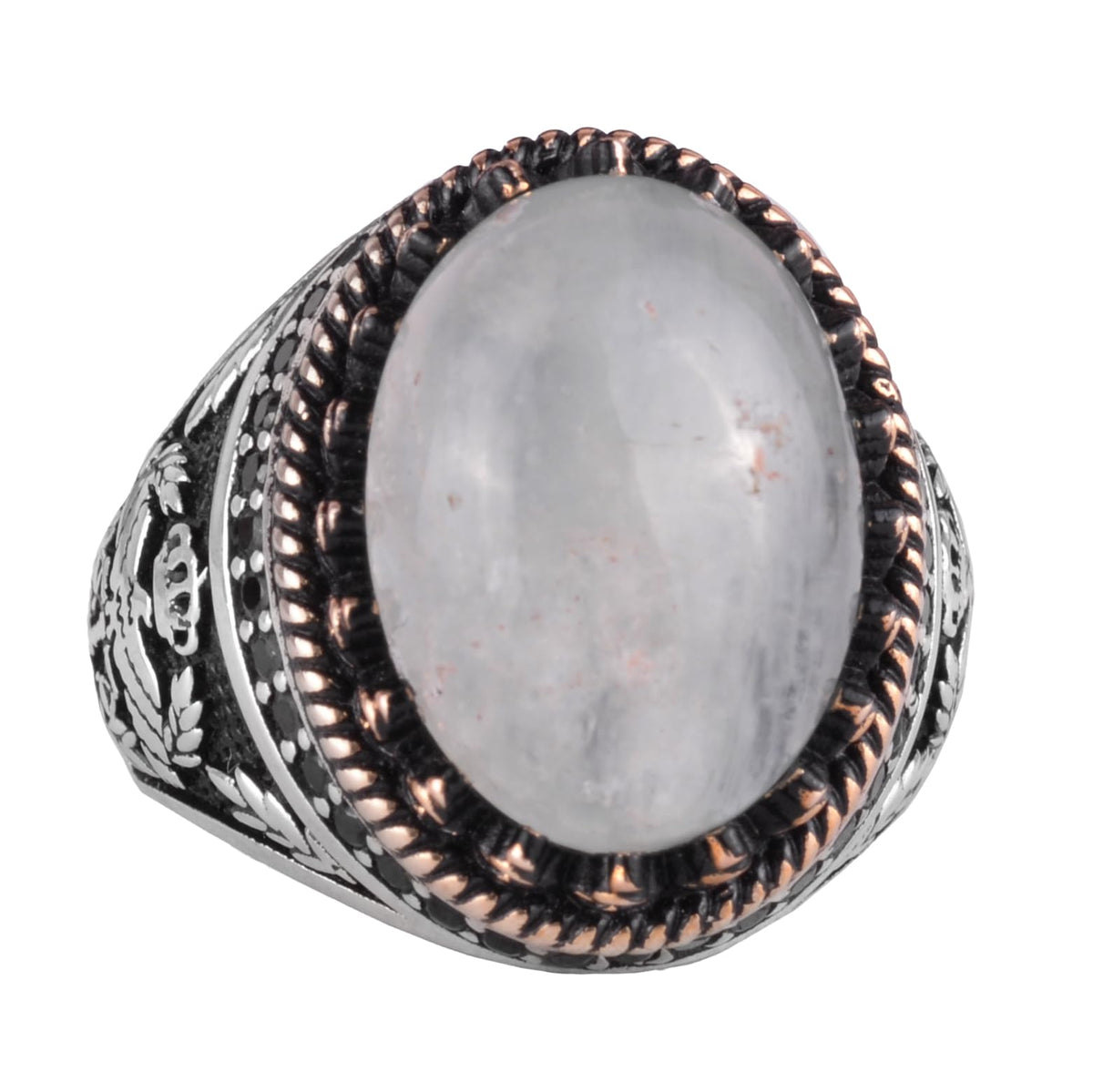 Natural Stone Ring - Handmade Hawk Ring - 925 Sterling Silver Ring