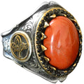 925 Sterling Silver Natural Bloodstone Ring