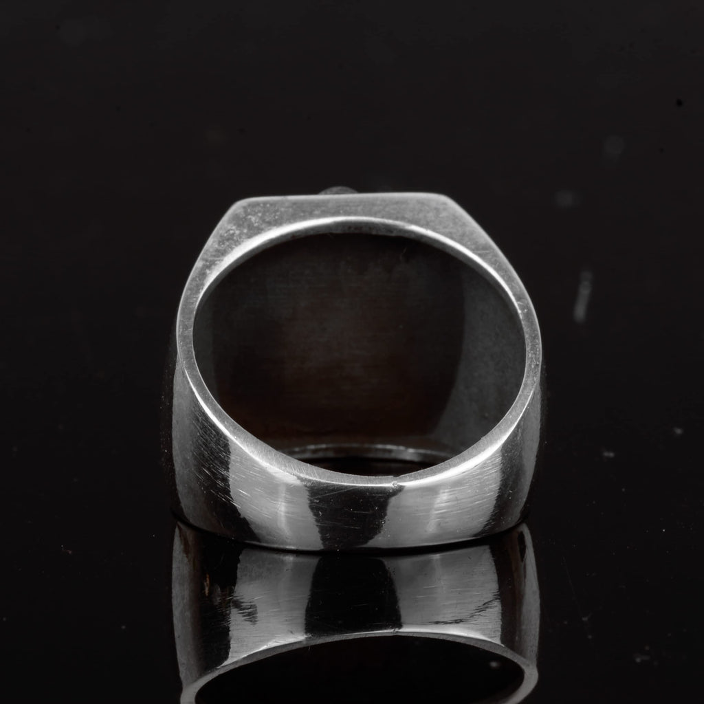 Kambo Men's 925 Sterling Silver Masonic Ring with Gold Tone Emblem — 7