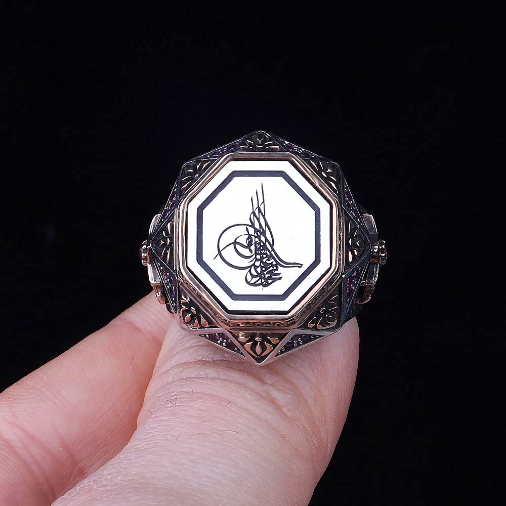 KAMBO Ottoman Emblem Men's 925 Sterling Silver Ring — 5
