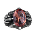 Silver Claw Ring - Handcrafted Sultanit Stone Ring