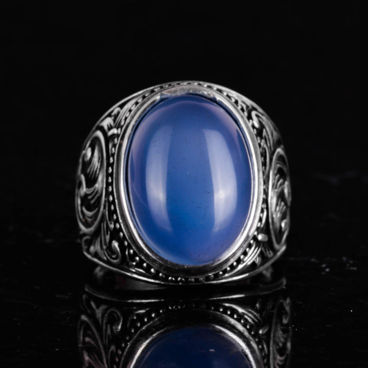 Natural Liquid Stone Ring, 925 Sterling Silver Ring, Unique Ring — 4