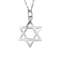 KAMBO Sterling Silver Star of David Necklace, Jewish Symbol Necklace, Handmade Silver Jewelry